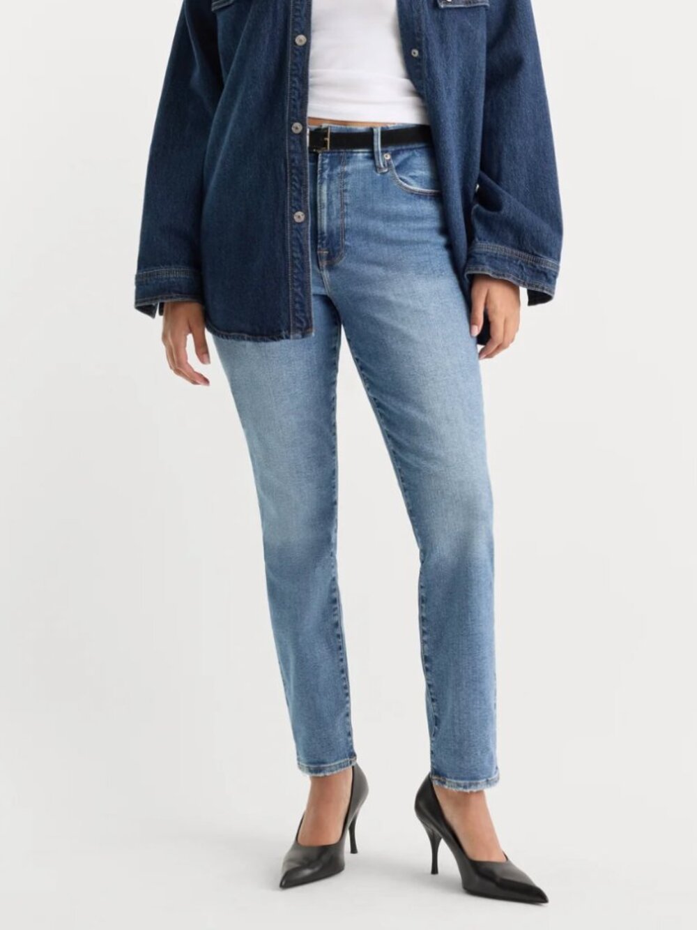 Good American Always Fits Good Waist Skinny Jeans